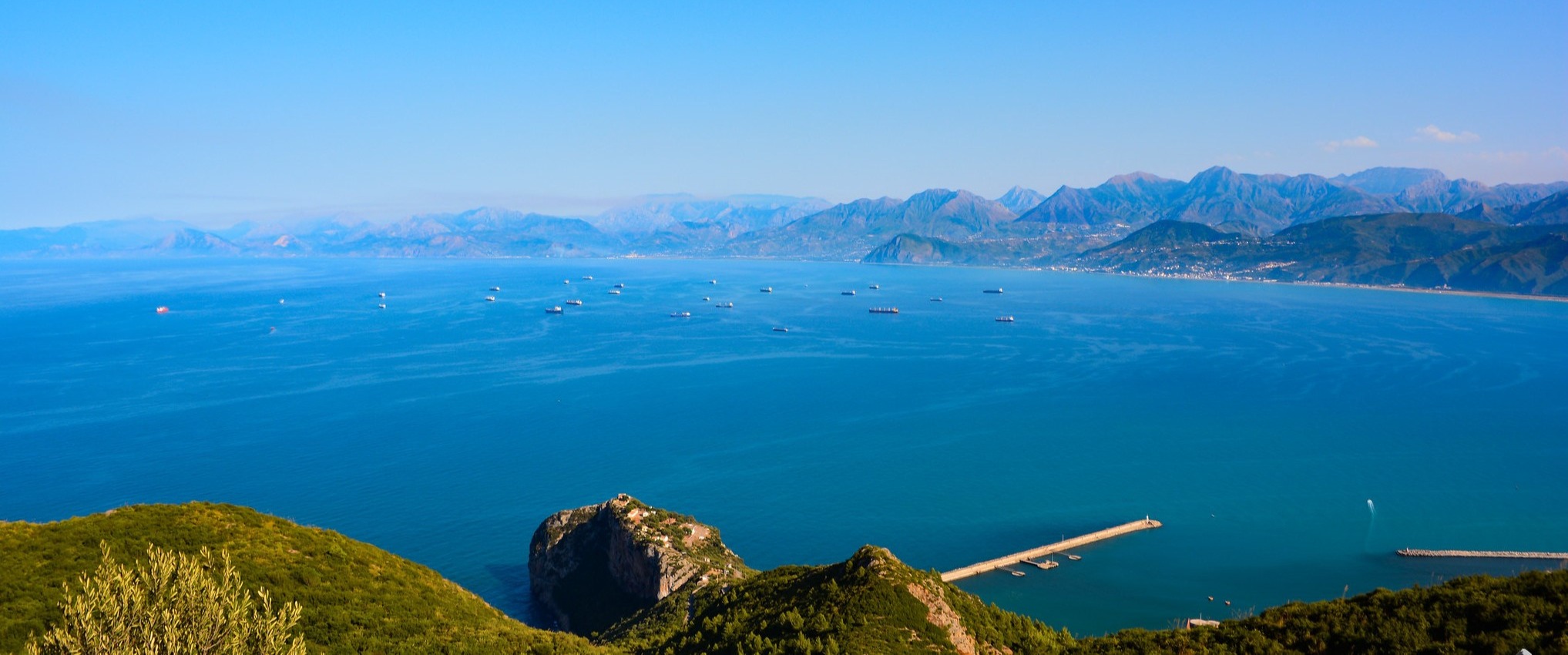 Vue sur la côte
